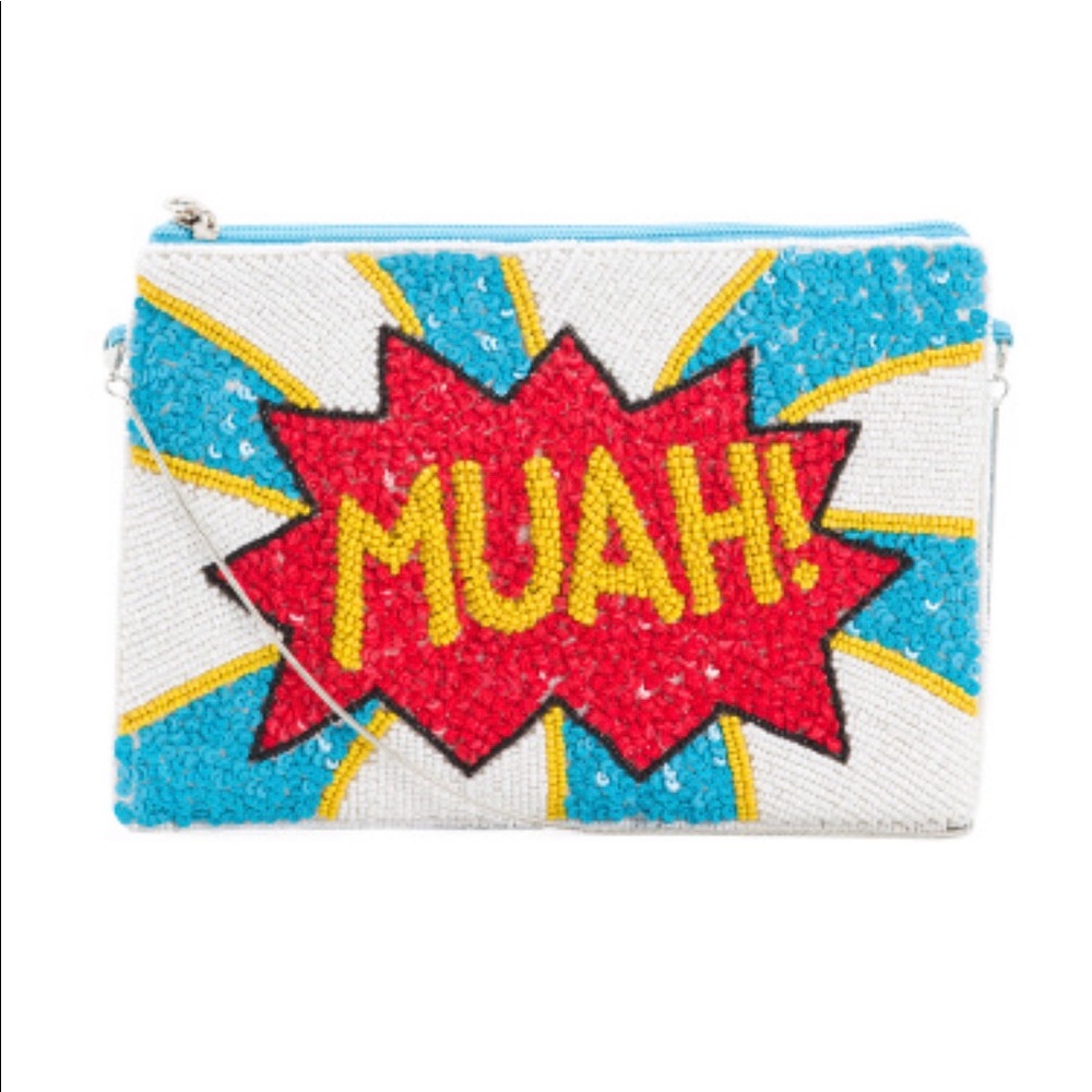 From St. Xavier Beaded Clutch